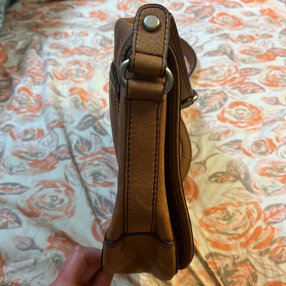 Women's Fossil Brown Leather Shoulder Bag/Cross Body Purse - Picture 5 of 12